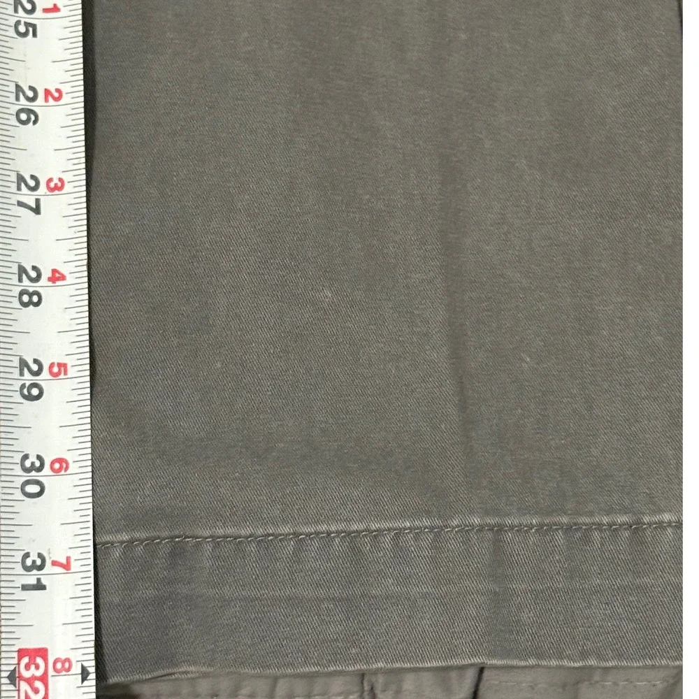 Polo Ralph Lauren Mens Grey Cotton Chino Pants Straight 32x32 Classic Trousers